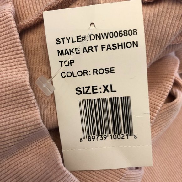 Daydream Make Art Mock Neck Top in Rose - Picture 8 of 8